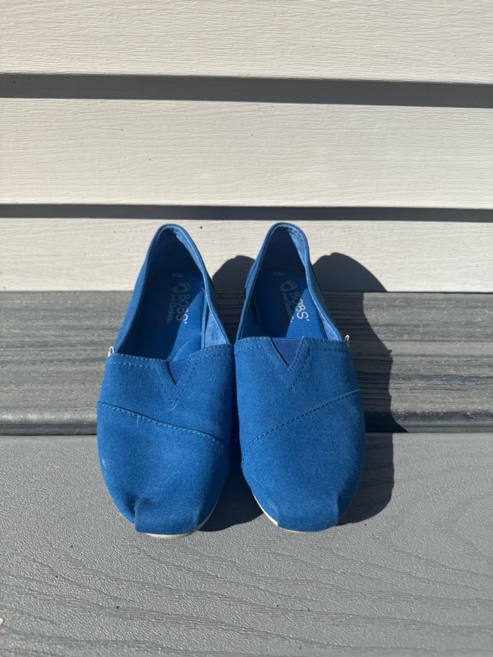 BOBS from Skechers Blue Slip-On Flats